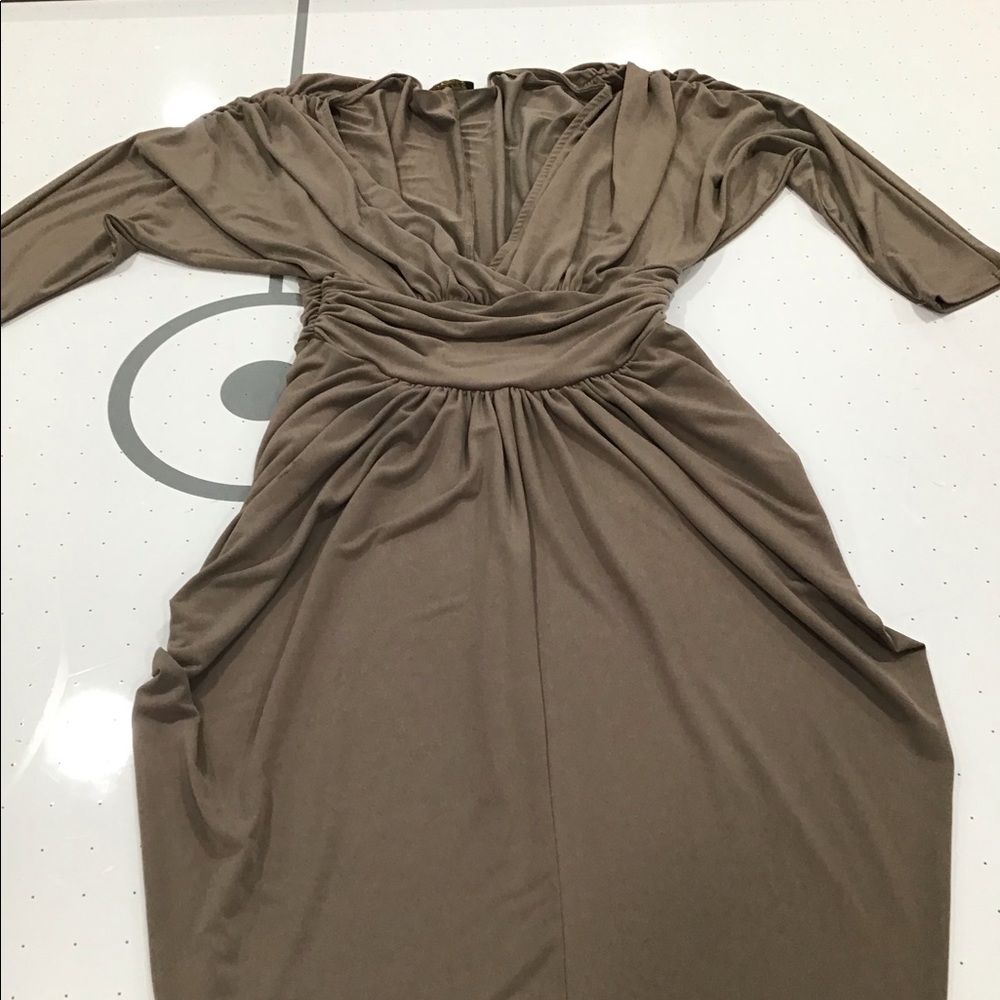 Open neck dress for woman